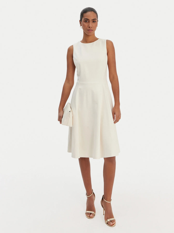 Lauren Ralph Lauren Sleeveless Slim Fit Dress | Cream