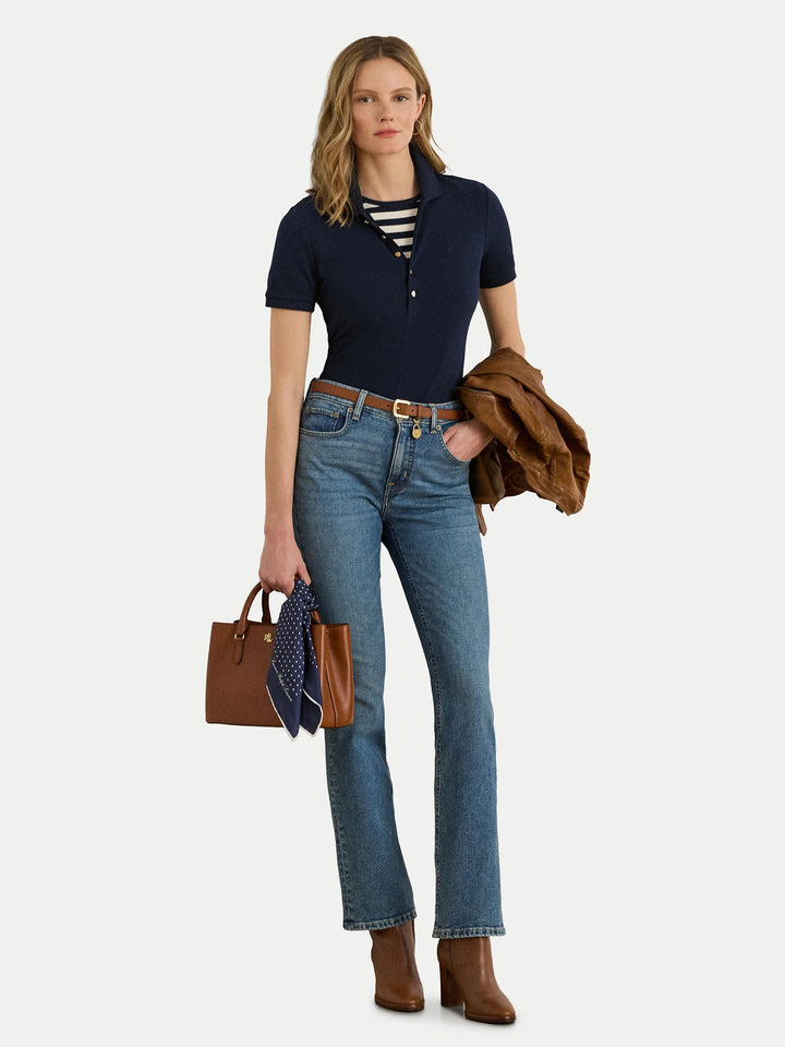 Lauren Ralph Lauren Piqué Polo Shirt | Lauren Navy