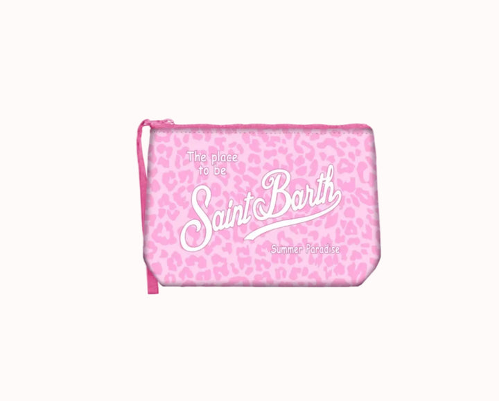 MC2 Saint Barth Aline Pouch | Pink Leopard