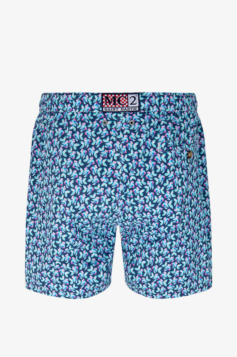MC2 Saint Barth Lightweight Fabric Swim Shorts Lighting | Navy/Blue