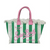 MC2 Saint Barth Vanity Canvas Bag | Green/ Pink