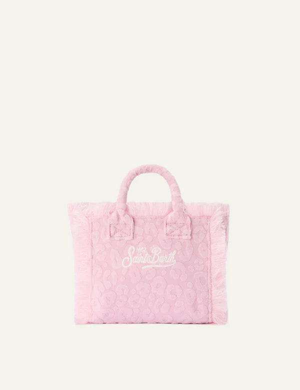 MC2 Saint Barth Vanity Mini Cotton Terry Tote Bag | Pink