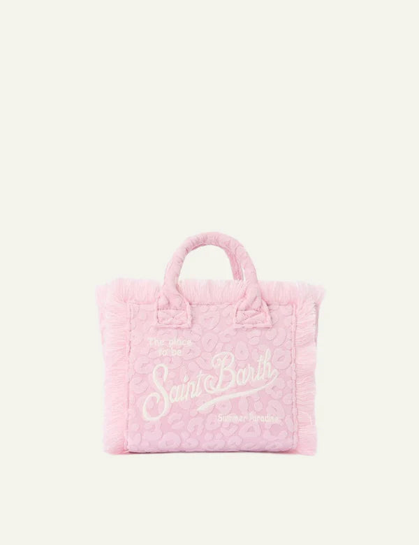 MC2 Saint Barth Vanity Mini Cotton Terry Tote Bag | Pink