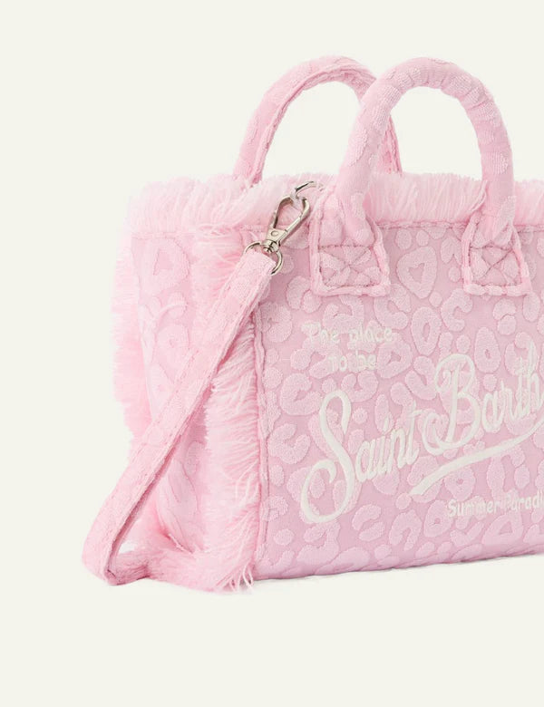 MC2 Saint Barth Vanity Mini Cotton Terry Tote Bag | Pink