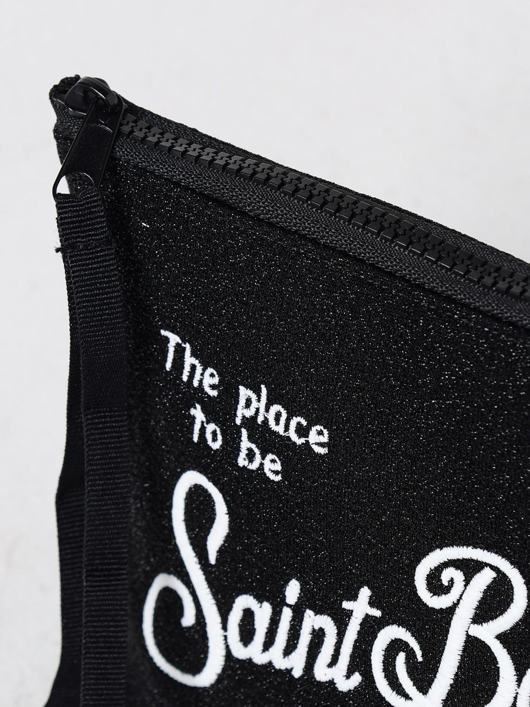 MC2 Saint Barth Aline Lurex Pouch | Shiny Black