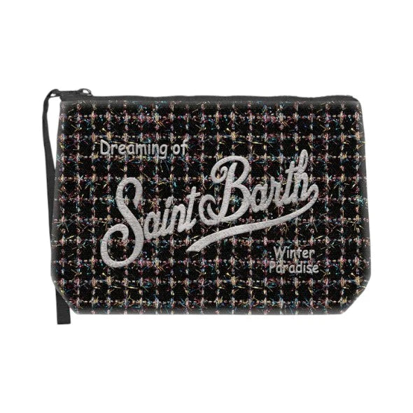 MC2 Saint Barth Tweed Pouch | Black