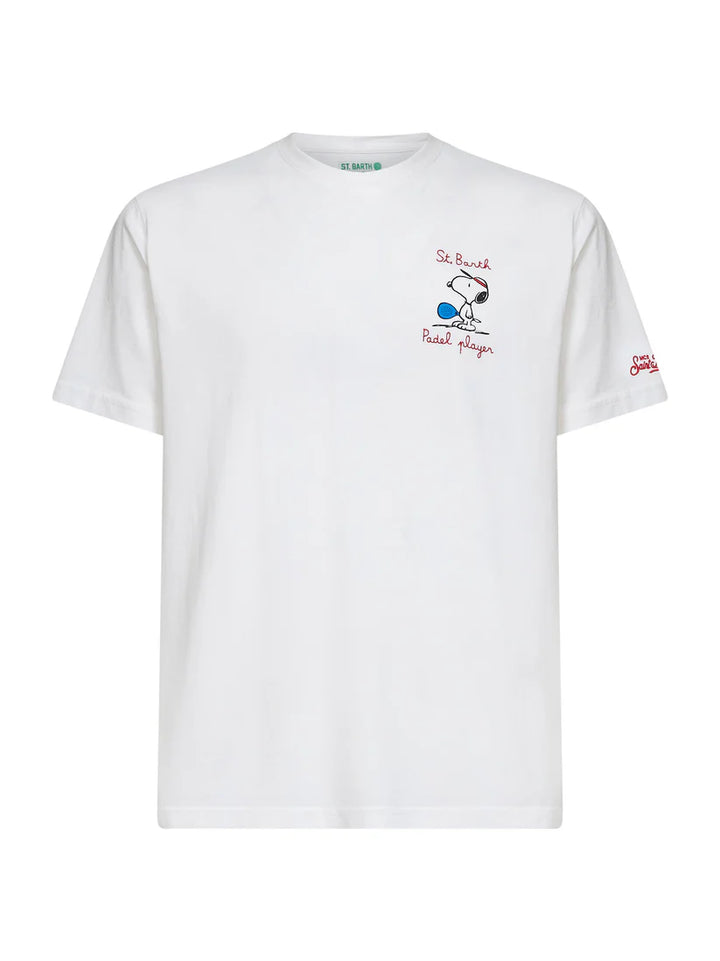 MC2 Saint Barth Snoopy Happy Padel T-shirt | White