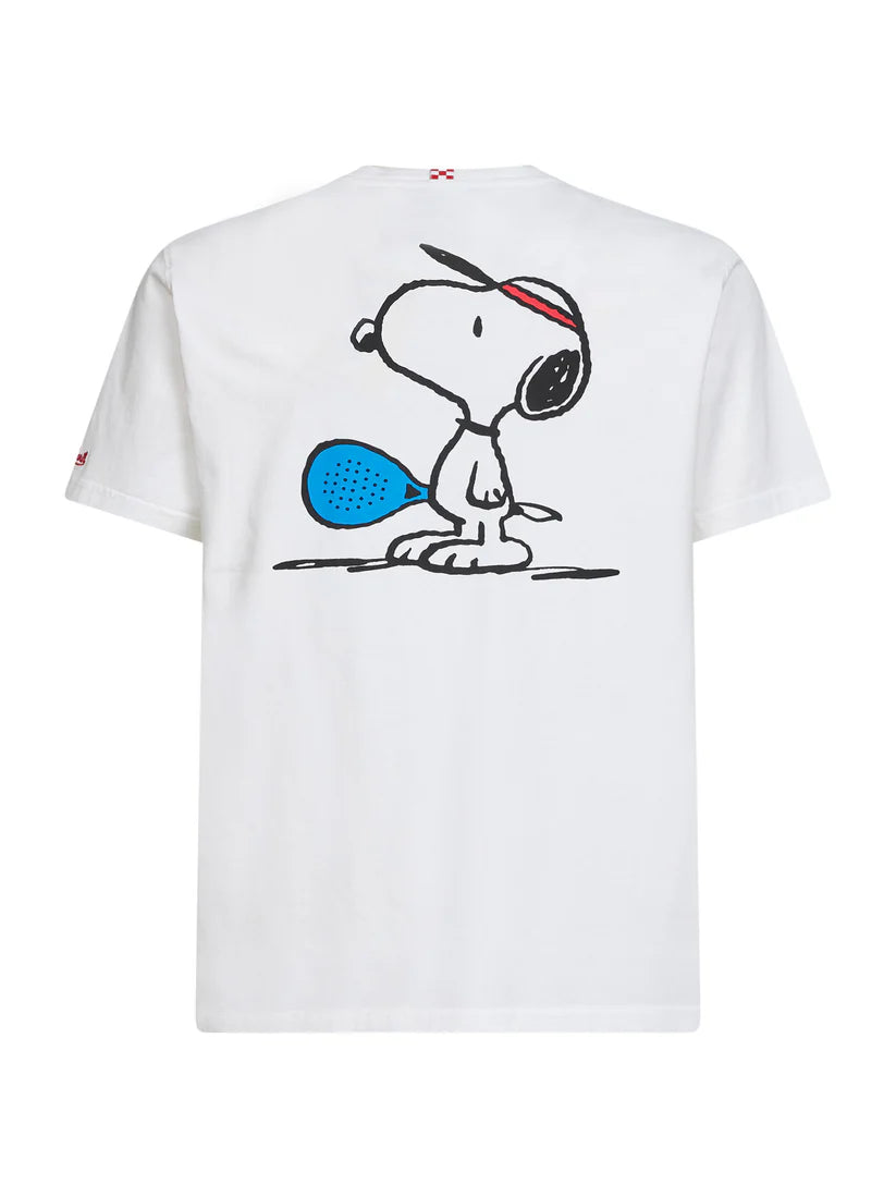 MC2 Saint Barth Snoopy Happy Padel T-shirt | White