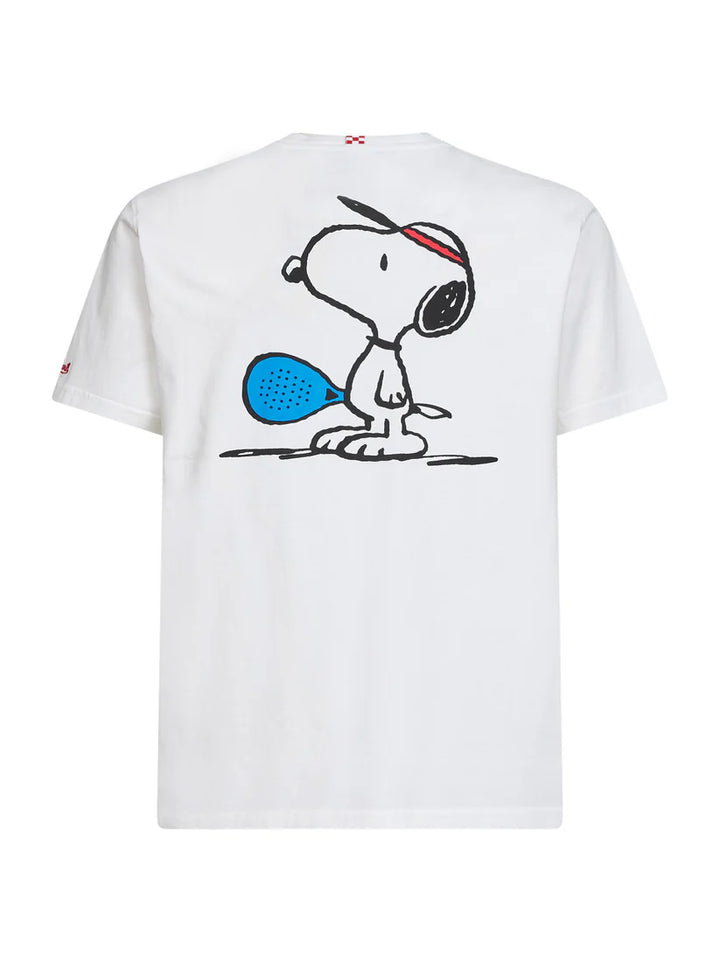 MC2 Saint Barth Snoopy Happy Padel T-shirt | White