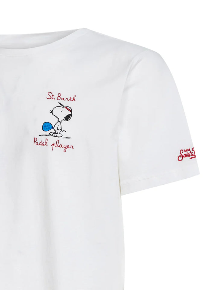 MC2 Saint Barth Snoopy Happy Padel T-shirt | White