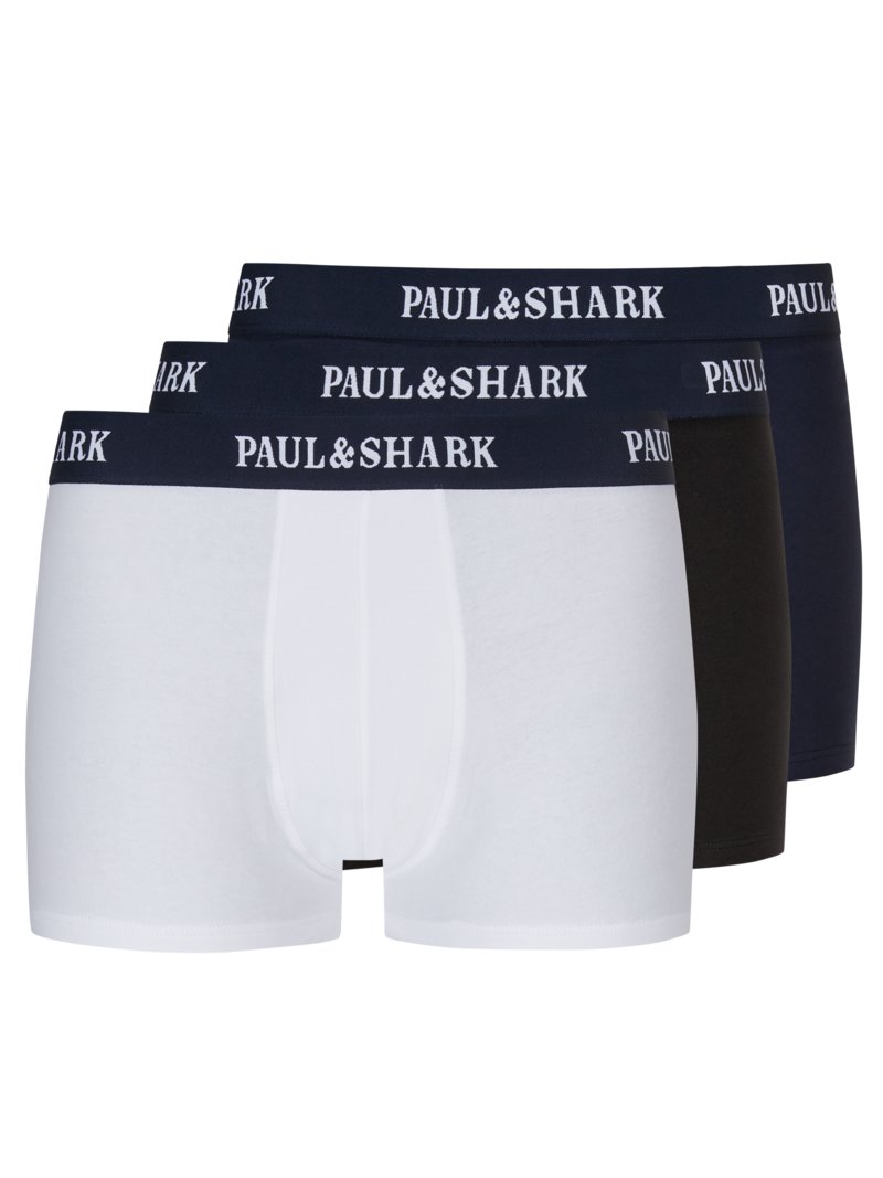 Paul & Shark Μποξεράκια σε Πακέτο των 3 | Σκούρο Μπλε/Μαύρο/Λευκό