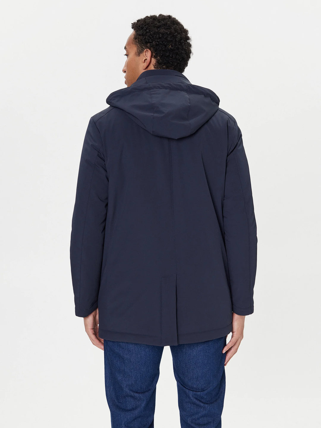 Paul &amp; Shark Typhoon RE 4X4 Stretch Carcoat with Suede Details | Navy