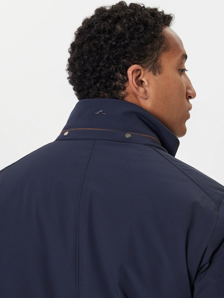Paul &amp; Shark Typhoon RE 4X4 Stretch Carcoat with Suede Details | Navy