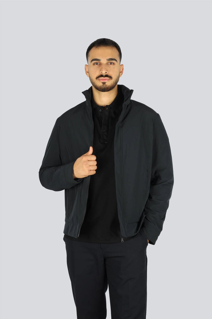 Paul &amp; Shark Typhoon RE 4X4 Stretch Windbreaker with Logo Tape | Black