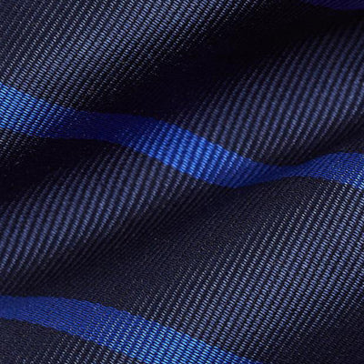 Ralph Lauren Striped Silk Repp Tie | Navy/Royal
