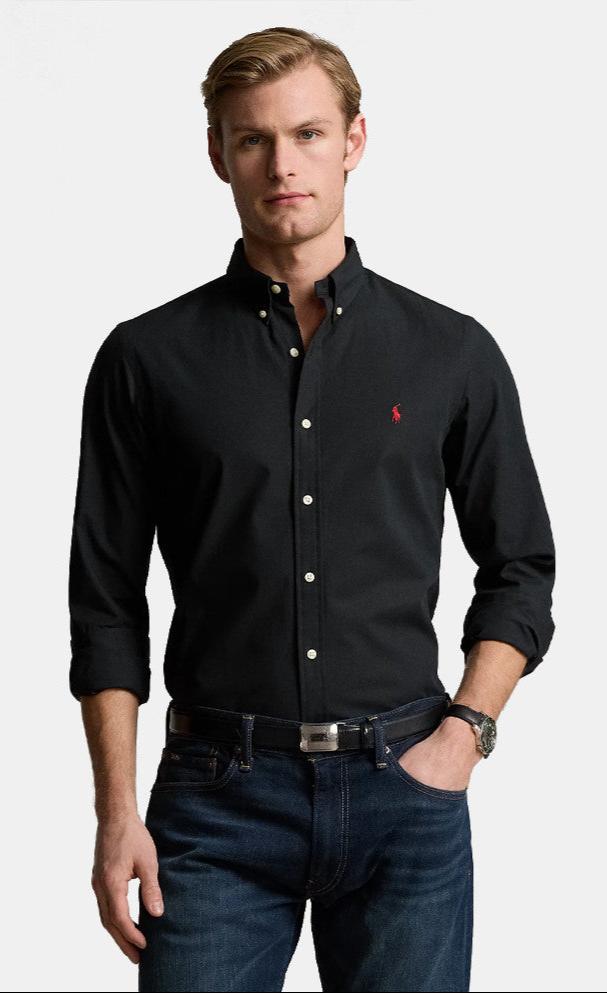 Ralph Lauren Oxford Slim Fit Υποκάμισο | Μαύρο