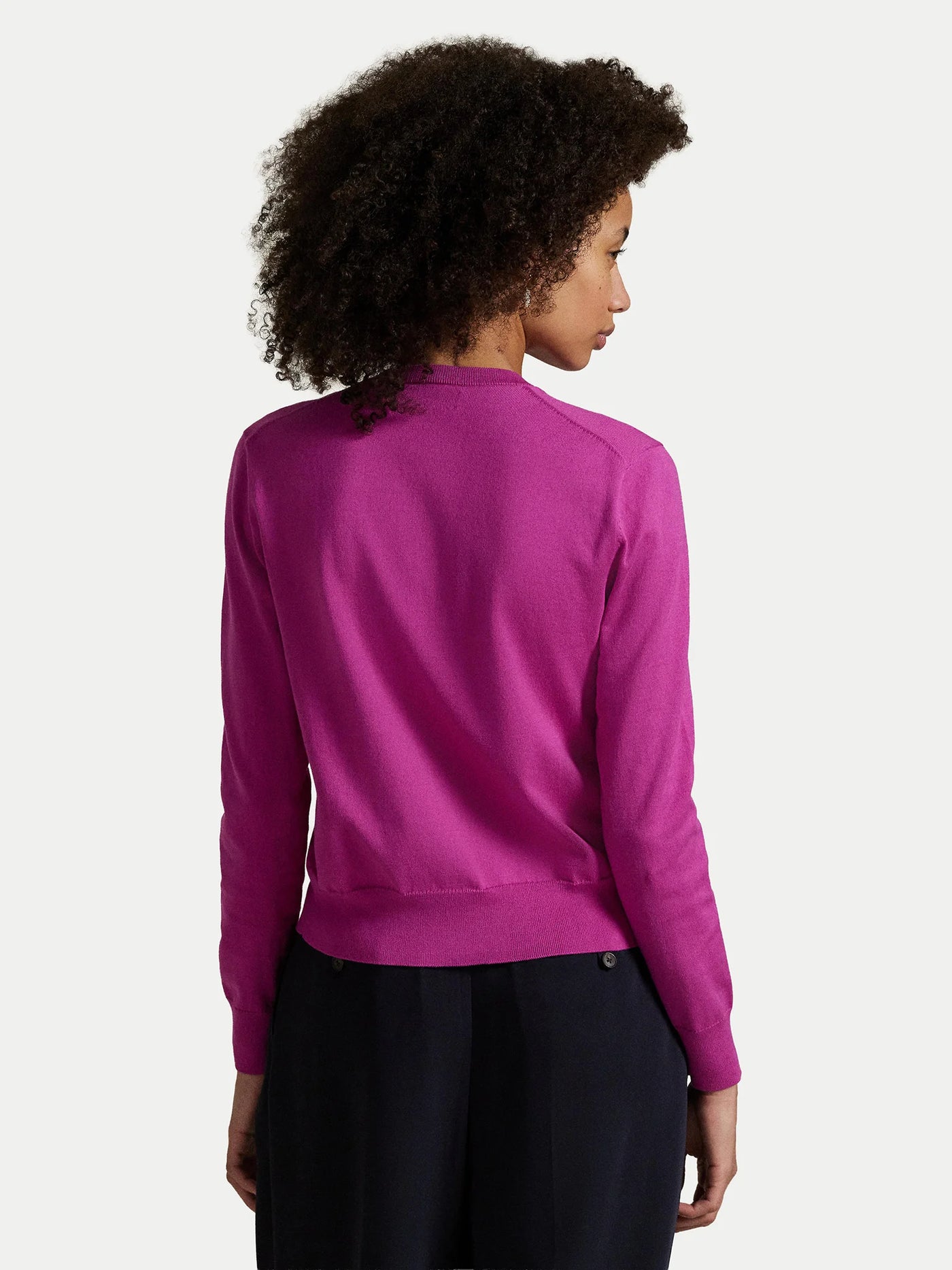Ralph Lauren Slim Fit Cardigan | Vivid Pink