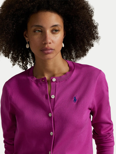 Ralph Lauren Slim Fit Cardigan | Vivid Pink