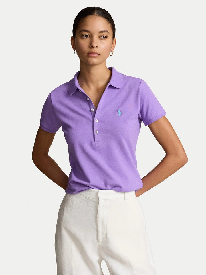 Ralph Lauren Slim Fit Stretch Women's Polo Shirt | Cactus Purple