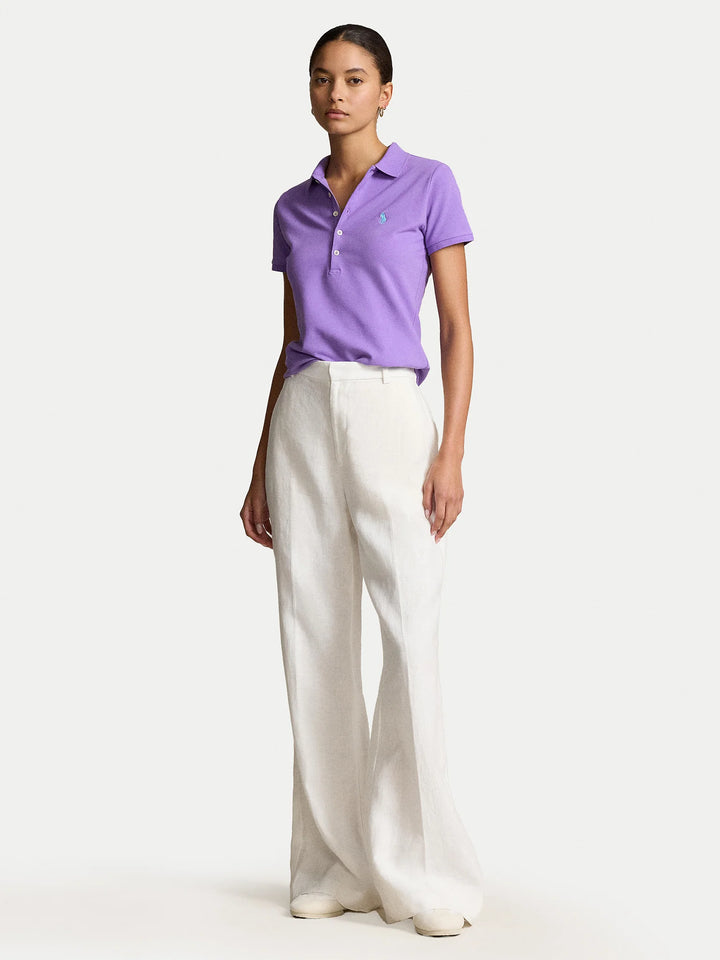 Ralph Lauren Slim Fit Stretch Women's Polo Shirt | Cactus Purple