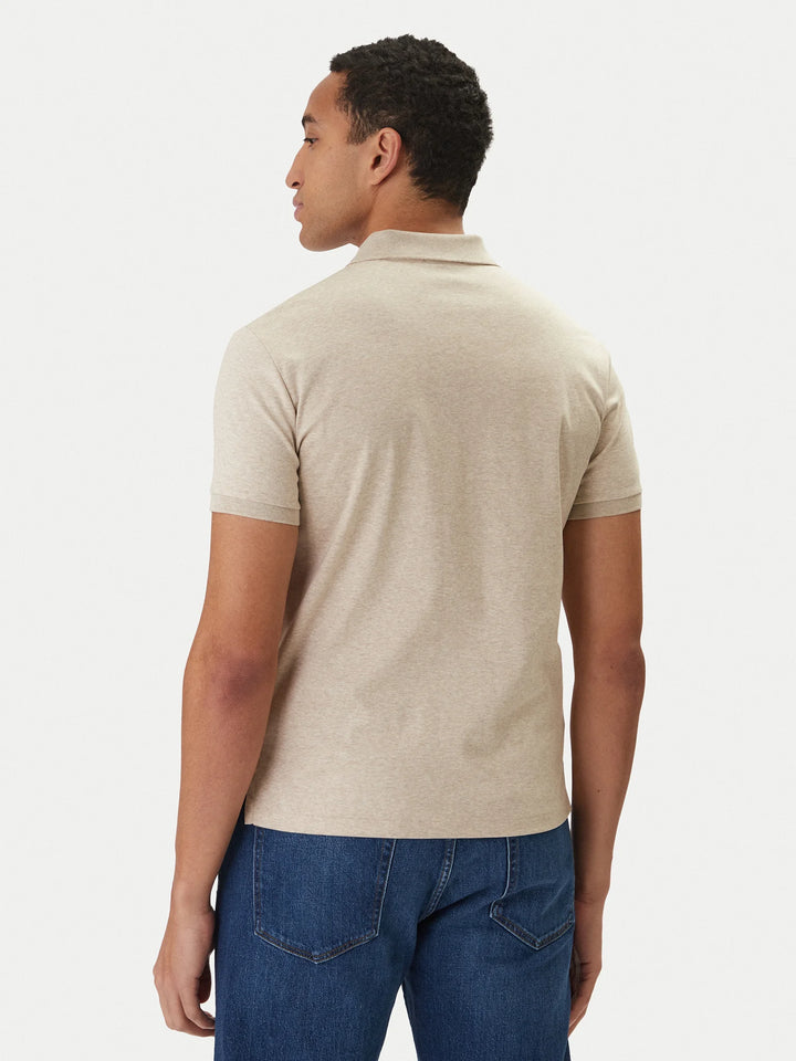 Ralph Lauren Custom Slim Fit Soft Cotton Interlock Polo Shirt | Expedition Dune
