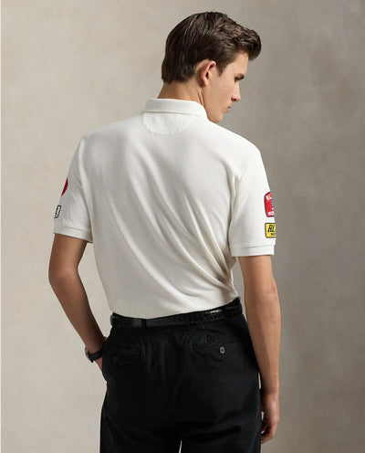 Ralph Lauren Classic Fit Racing Polo | White