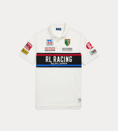 Ralph Lauren Classic Fit Racing Polo | White