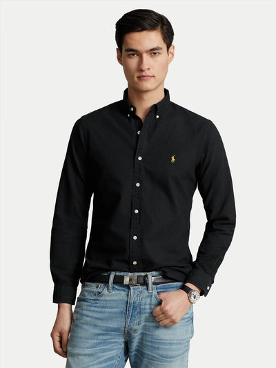 Ralph Lauren Oxford Slim Fit Υποκάμισο | Μαύρο