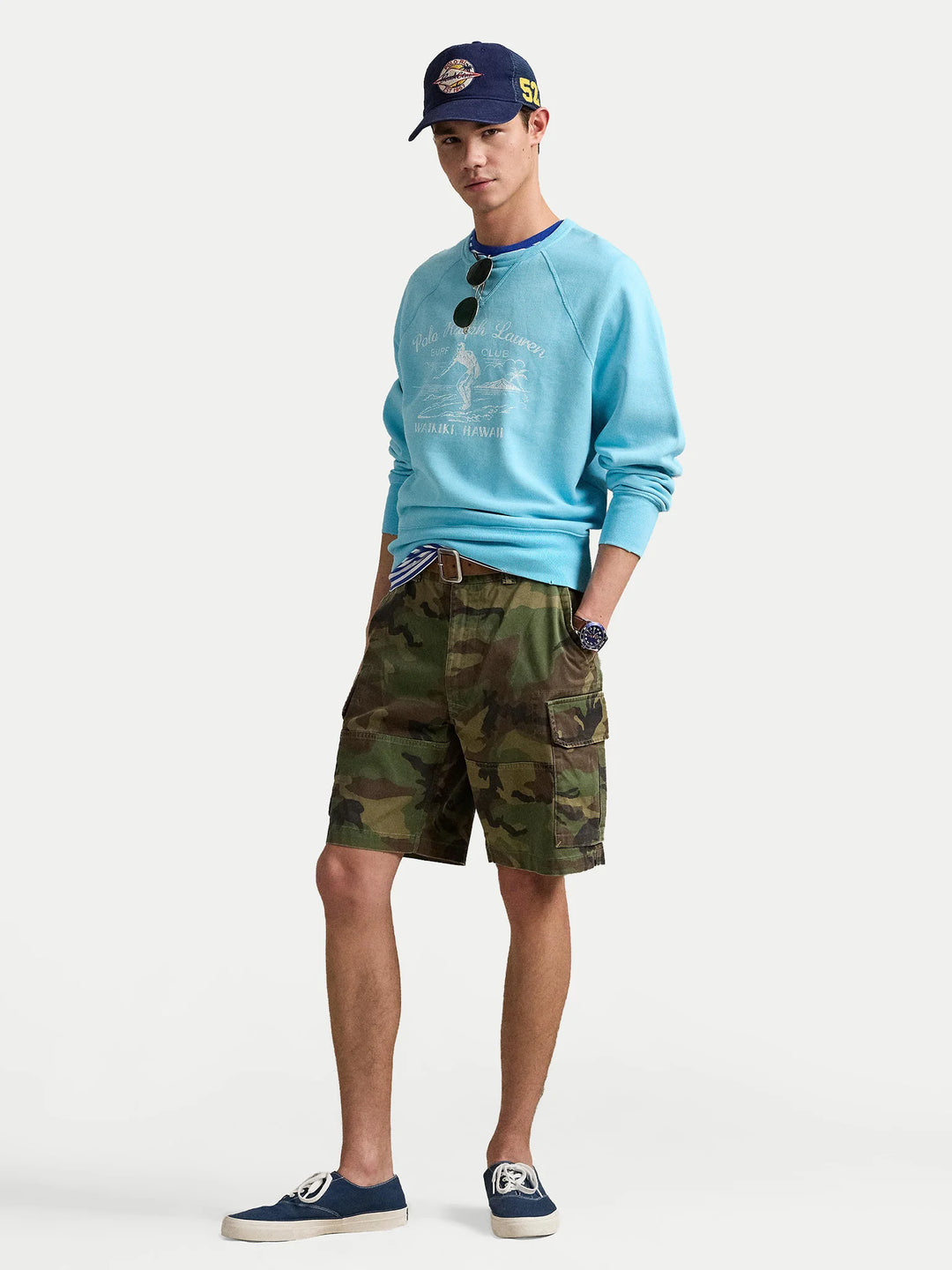 Ralph Lauren 8-Zoll-Gellar-Cargo-Shorts in lockerer Passform | Surplus Camo