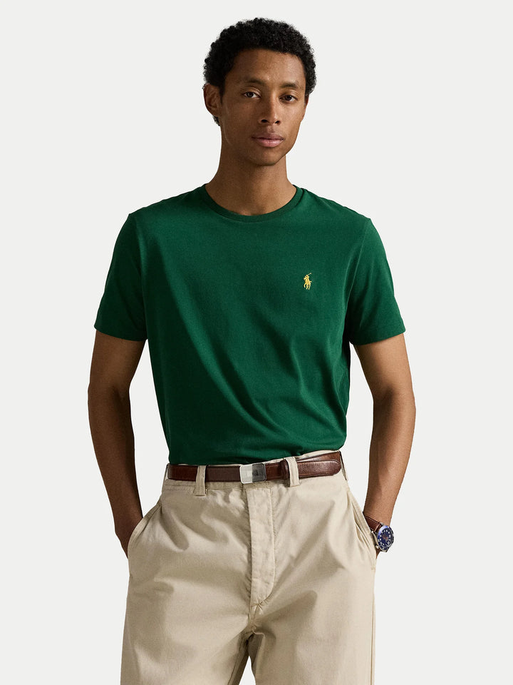Ralph Lauren Custom Slim Fit Jersey-T-Shirt mit Rundhalsausschnitt | New Forest