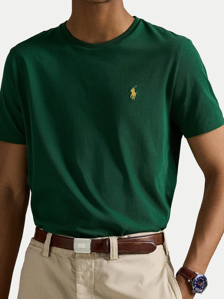 Ralph Lauren Custom Slim Fit Jersey-T-Shirt mit Rundhalsausschnitt | New Forest