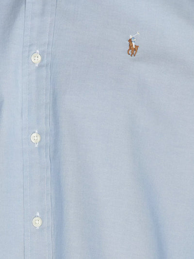 Ralph Lauren Custom Fit Stretch Oxford Shirt | Blue