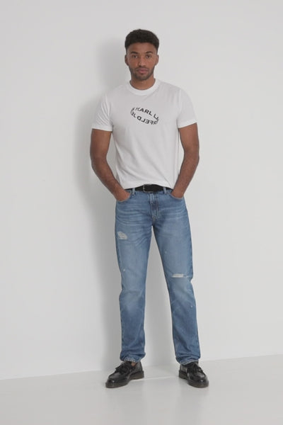 Karl Lagerfeld Slim Ring Logo T-shirt | White