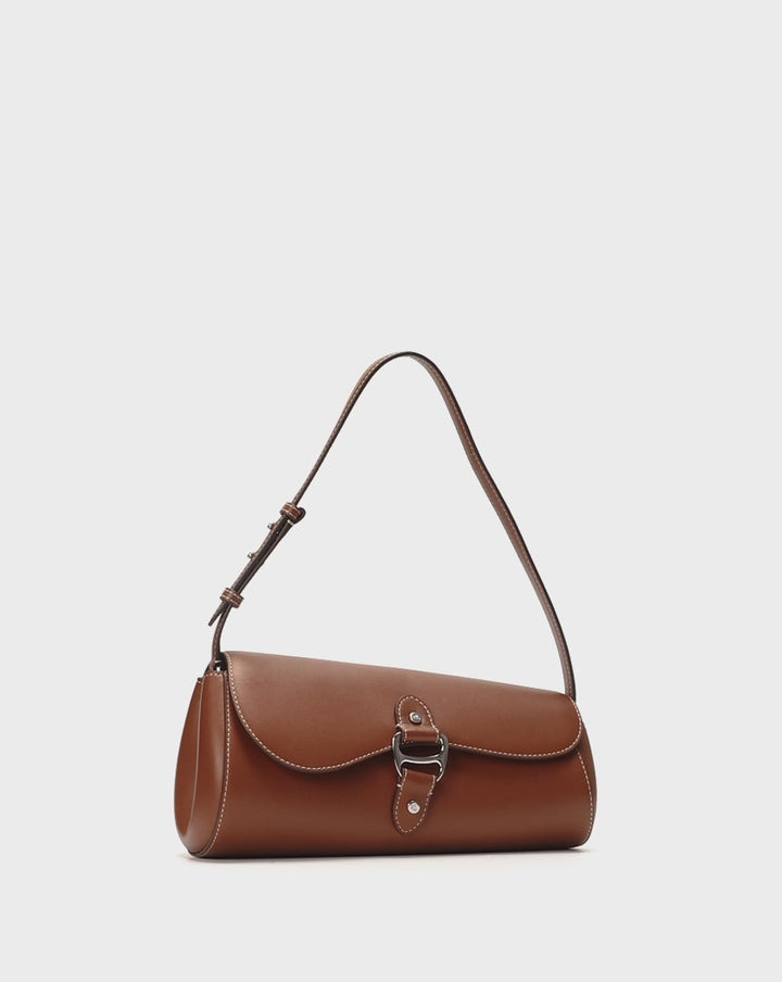 Lauren Ralph Lauren Leather Medium Tasha East-West Bag | Tan
