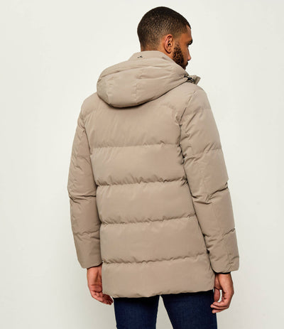 Paul & Shark Re-shark Typhoon Stretch Re-Goose Down Parka | Beige