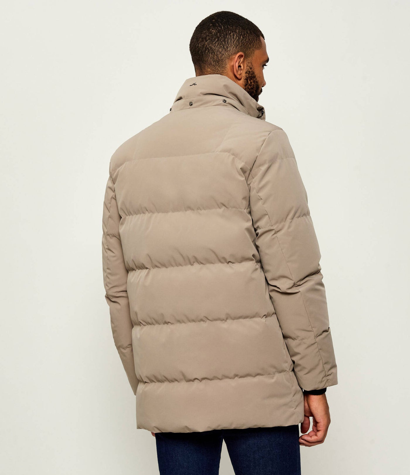Paul & Shark Re-shark Typhoon Stretch Re-Goose Down Parka | Beige