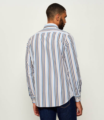 Paul & Shark Soft Touch Cotton Poplin Striped Shirt | Multicolor
