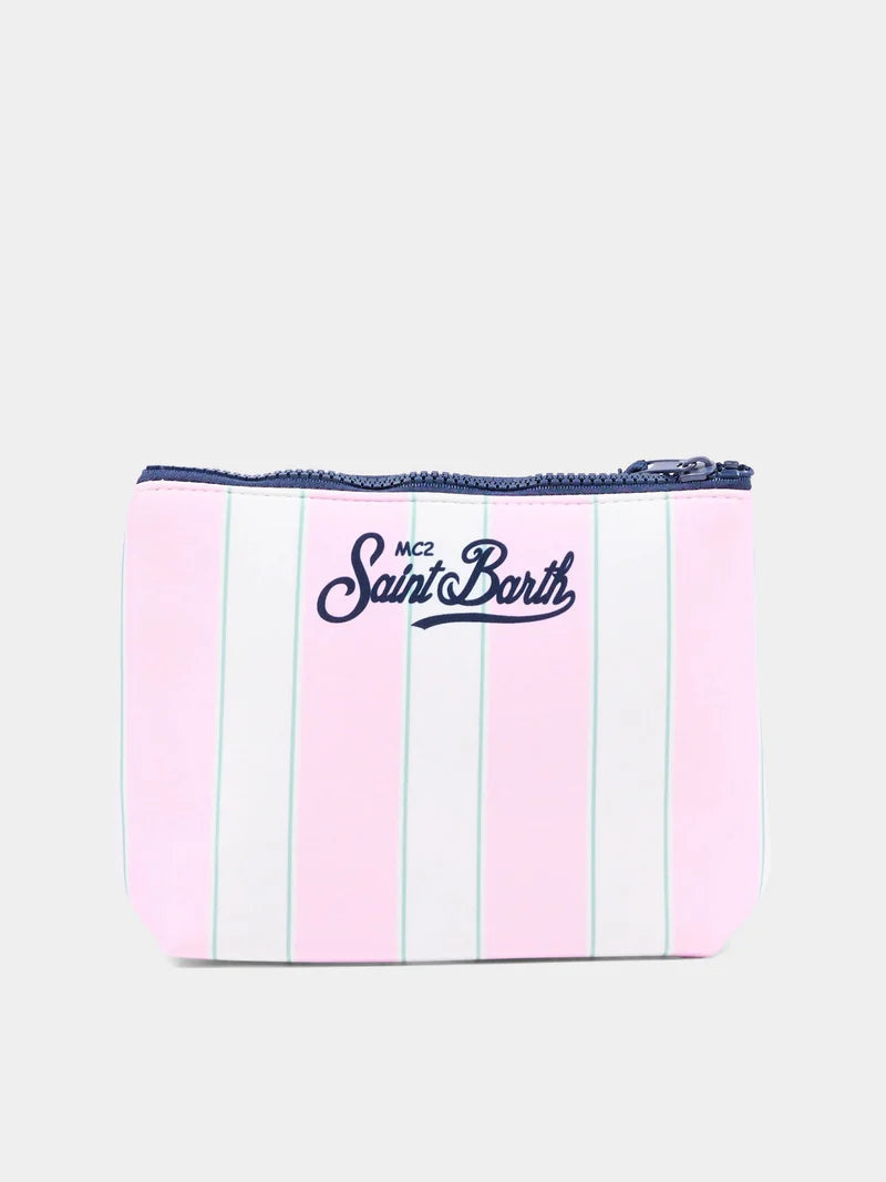 Bolsa MC2 Saint Barth Aline | Rosa/Blanco