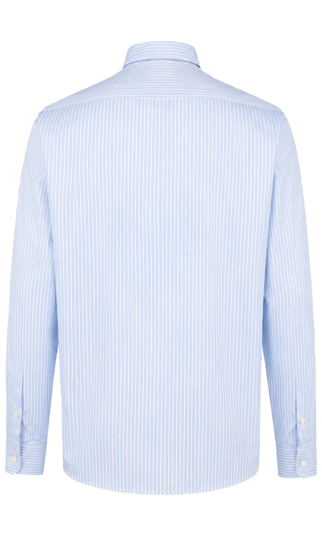 Paul &amp; Shark Cotton Stripe Twill Button Down Shirt | Blue/White