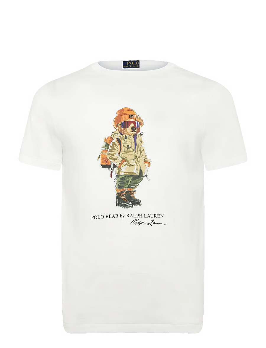 Ralph Lauren Classic Fit Polo Bear Jersey T-Shirt | White