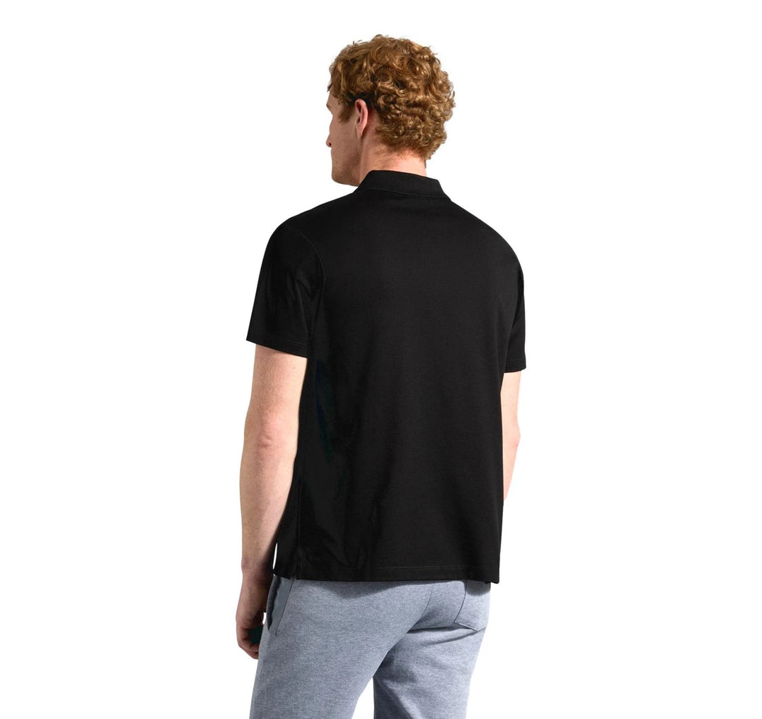 Paul & Shark Double Pique Cotton Polo | Black