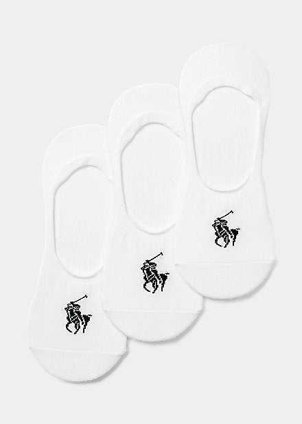 Ralph Lauren Big Pony Ανδρικές Κάλτσες Σουμπά σε Πακέτο των 3 | Λευκό
