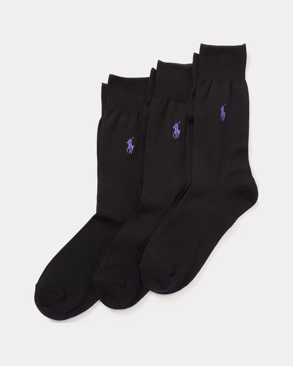 Ralph Lauren Trouser Sock 3 Pack | Black
