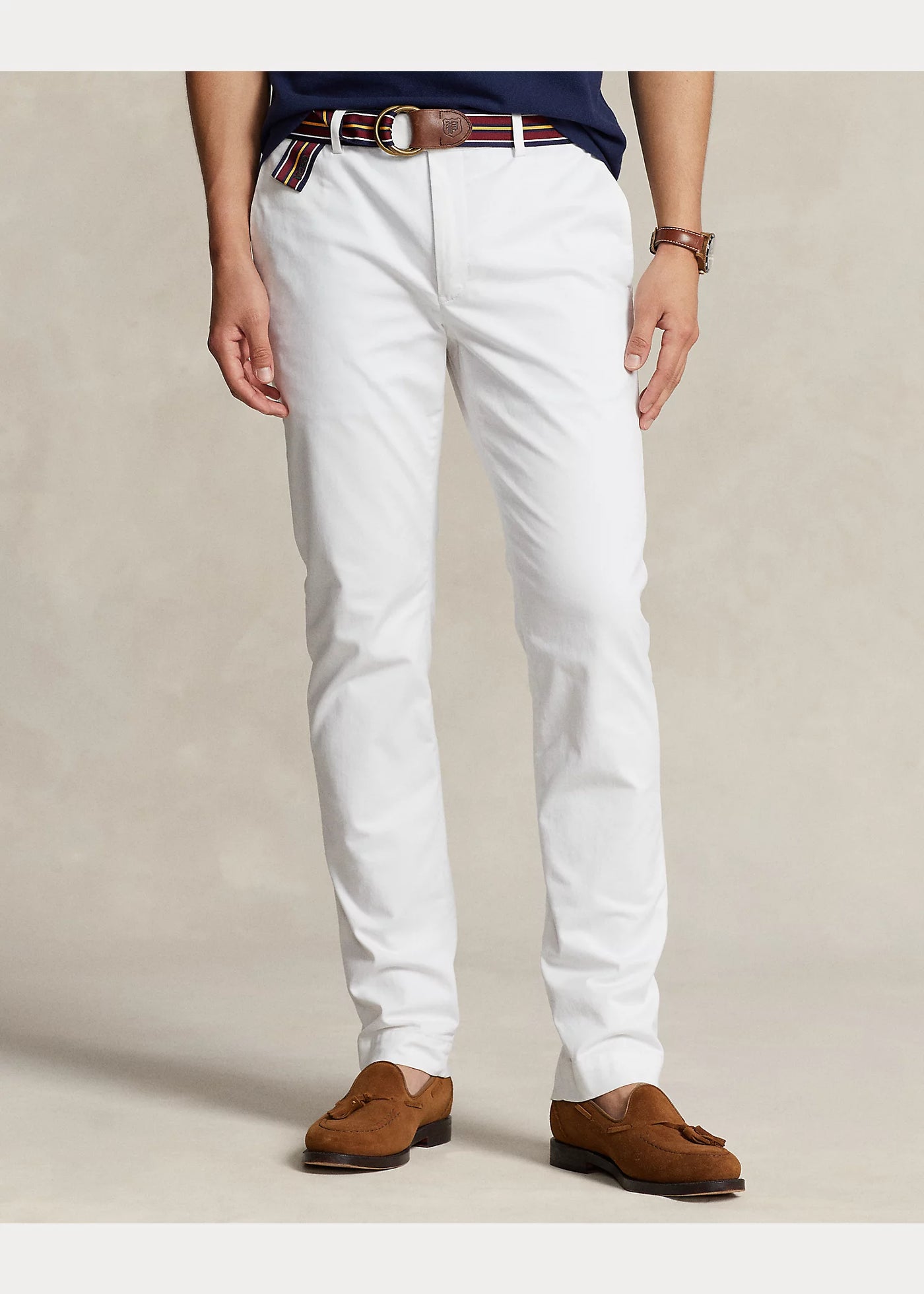 Ralph Lauren Ελαστικό Slim Fit Παντελόνι | Λευκό
