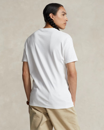 Ralph Lauren Custom Slim Fit Interlock Soft Cotton T-Shirt | White