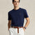 Ralph Lauren Custom Slim Fit Interlock T-Shirt από Απαλό Βαμβάκι | Refined Navy