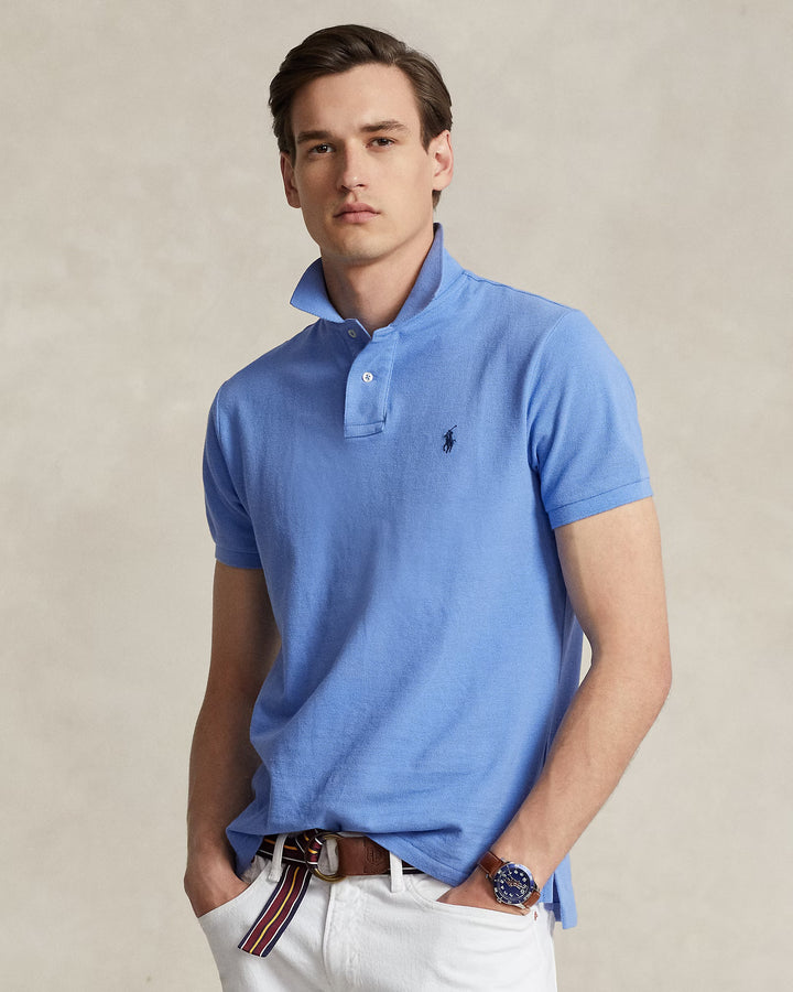 Ralph Lauren The Iconic Mesh Polo Shirt | Harbor Blue