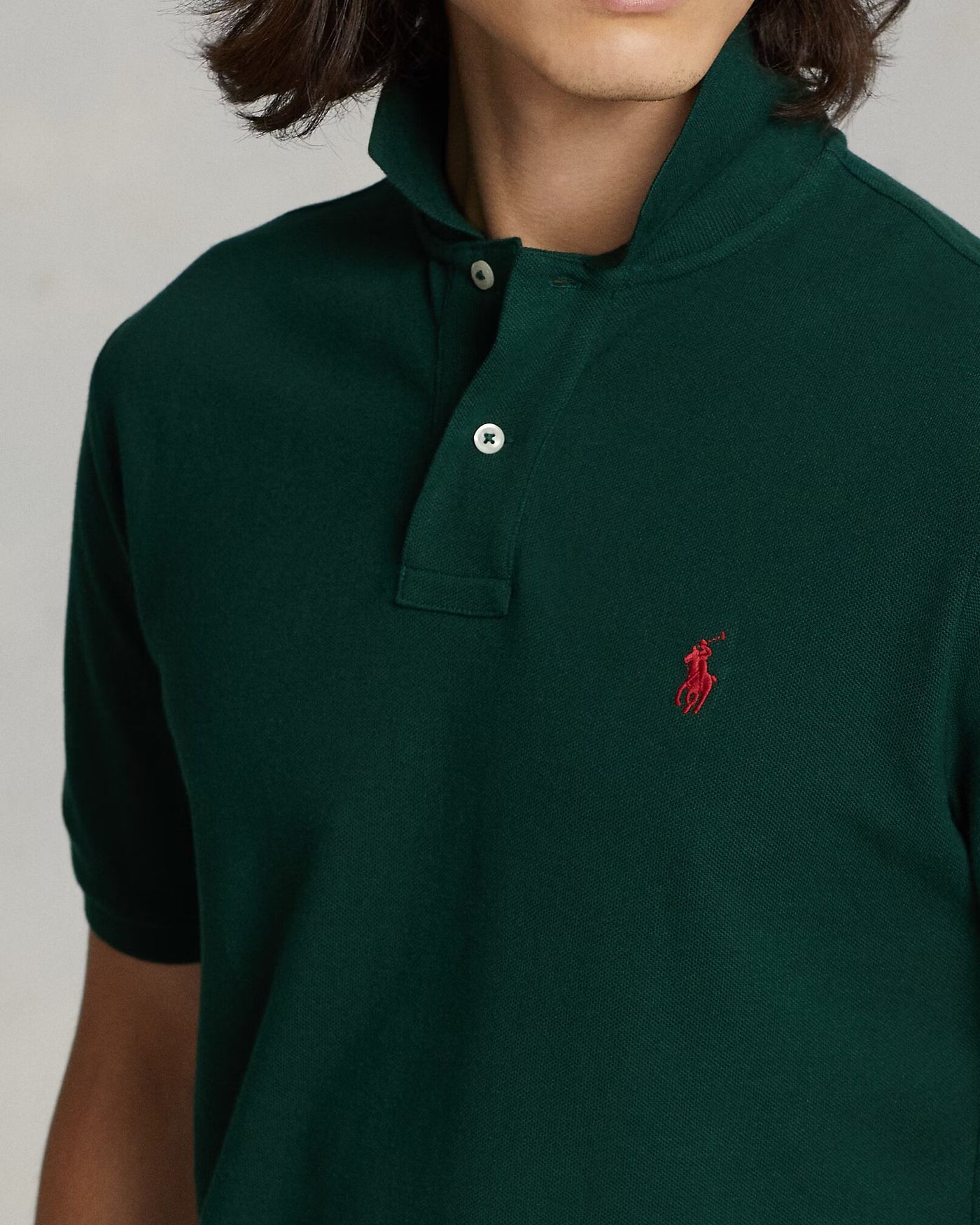 Ralph Lauren The Iconic Mesh Polo Shirt | College Green