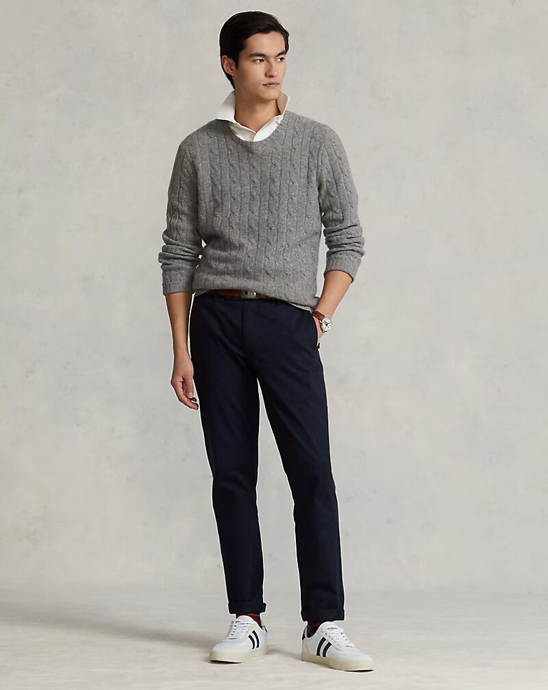 Ralph Lauren Stretch Slim Fit Greenwich Chino Trouser | Aviator Navy