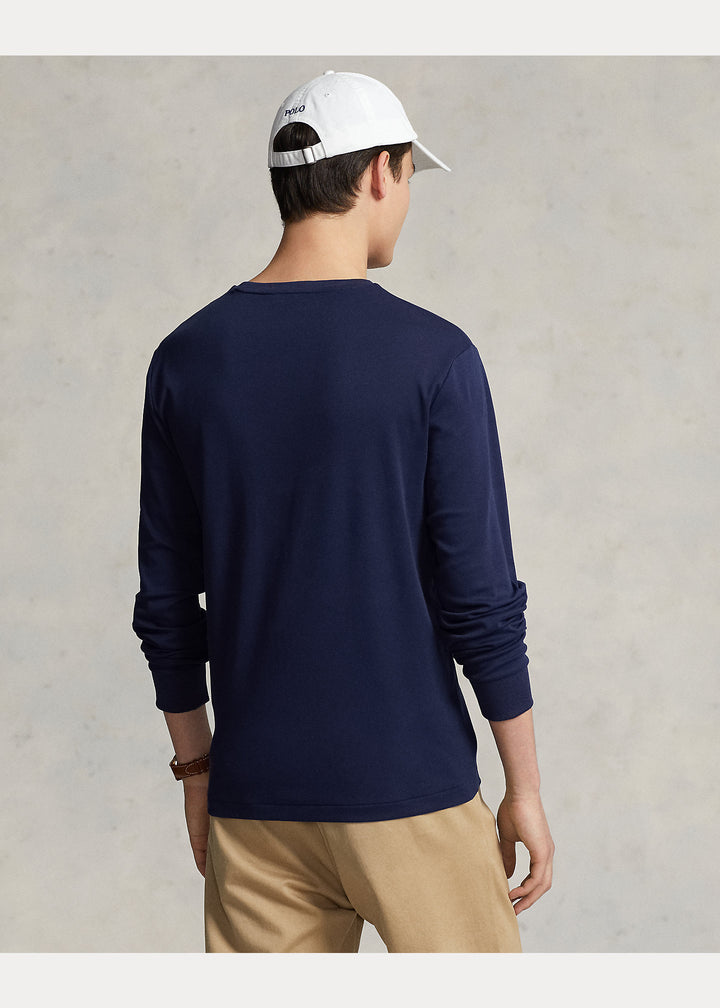 Ralph Lauren Custom Slim Fit Soft Cotton T-Shirt | French Μπλε
